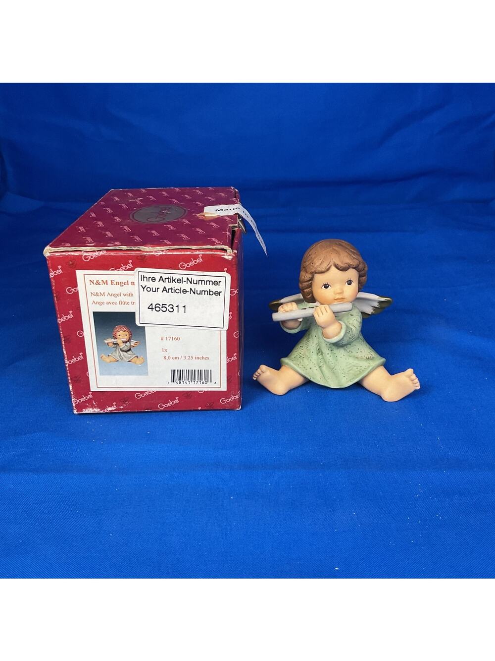 Goebel Nina & Marco "Angel with Flute" Porcelain Figurine - With Box